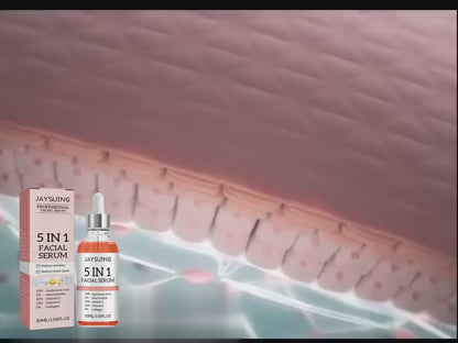 5-in-1 Anti-Aging Face Serum - Vitamin C & Hyaluronic Acid for Firming & Brightening | JUST FIT IN JUST FIT IN